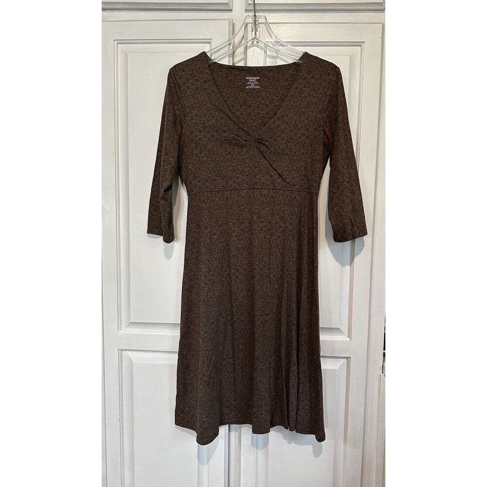 Toad & Co Rosalinda II Organic Cotton Comfort Easy Wear Dress Women's Size Small